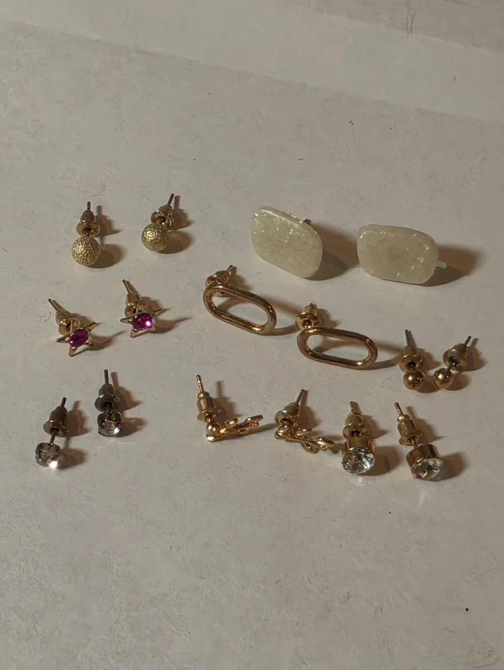 Gold-Tone Multi Earring Set - Assorted Styles in Gold 8 Sets